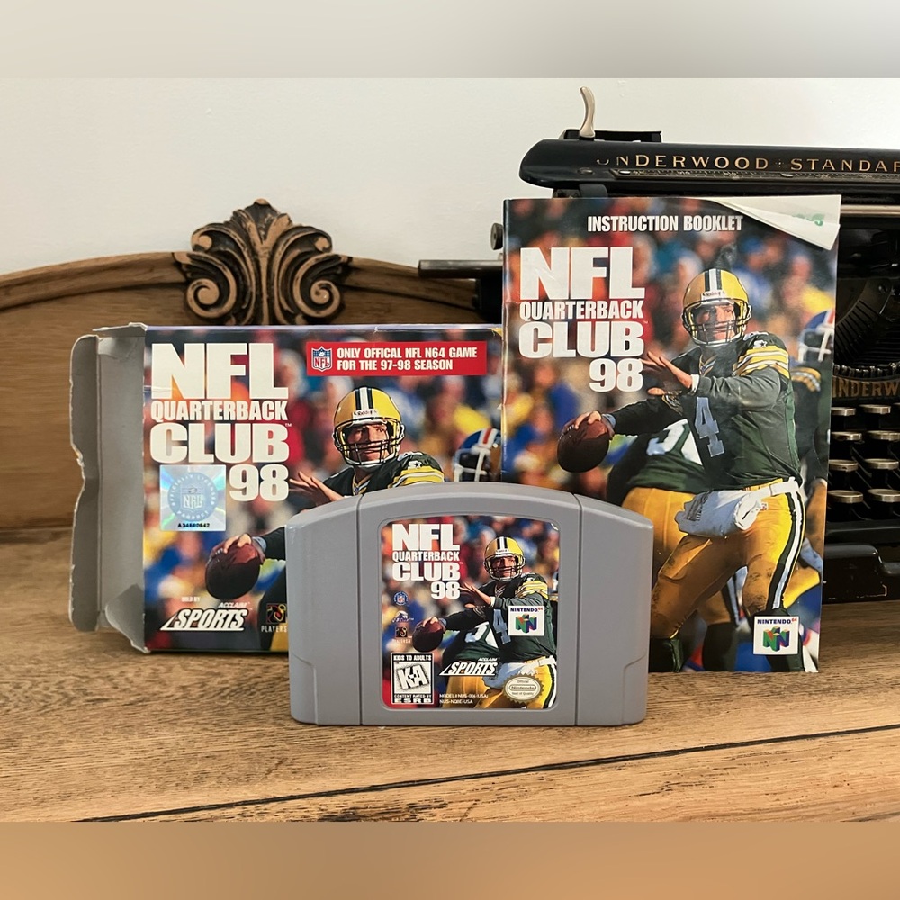 NFL Quarterback Club 98 Nintendo Game N64 Football